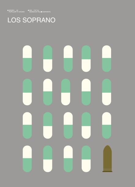 Los Soprano por Rojo Disparate
